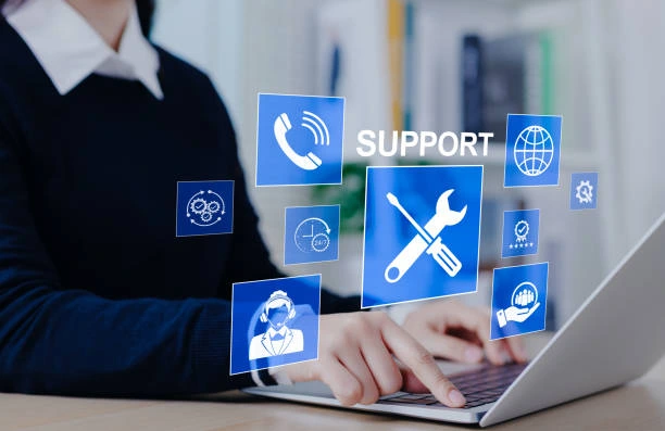 Managed IT services team monitoring business networks in Orlando office