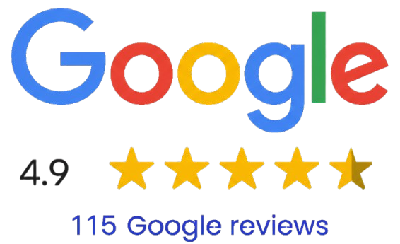 4.9-star Google rating with 115 reviews for GatewayTechITServices.