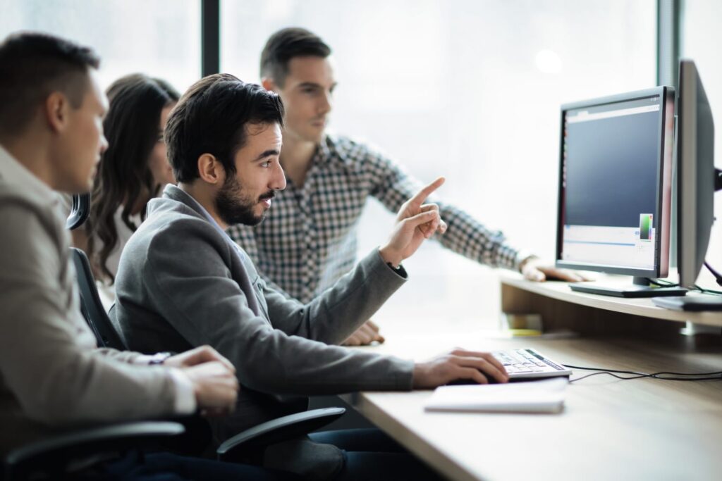 GatewayTechITServices team collaborating on custom software development and IT strategy